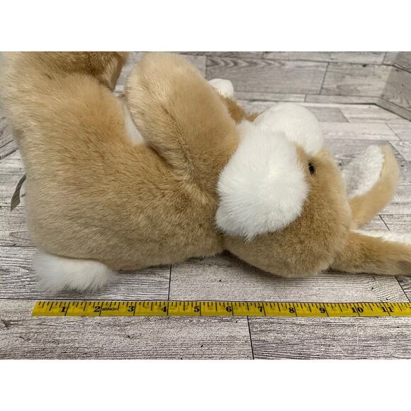 Walmart Bunny Rabbit Holding Baby Plush Stuffed Animal with Floppy Ears Lt Brown - Picture 8 of 10